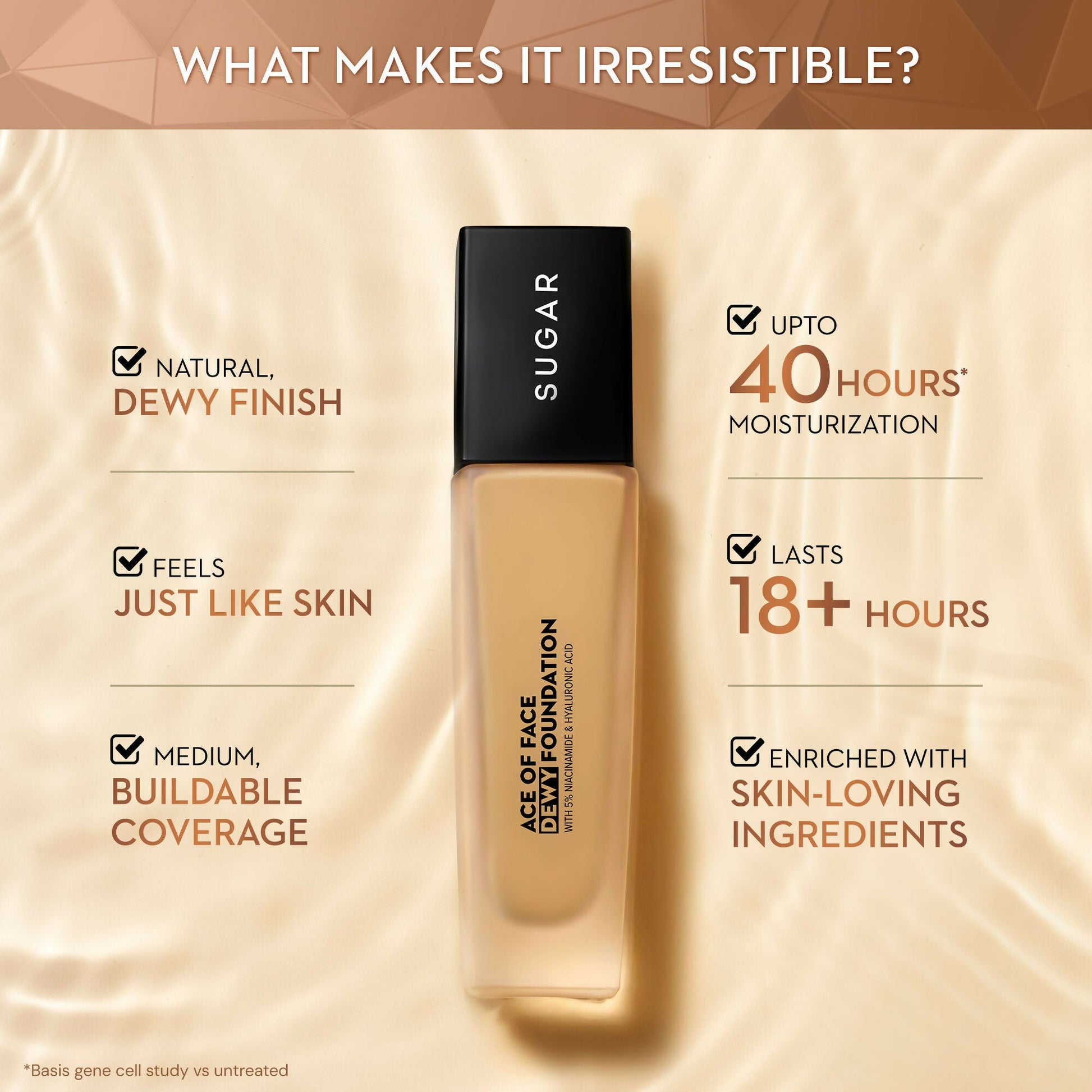 Sugar Ace Of Face Dewy Foundation - 17 Raf