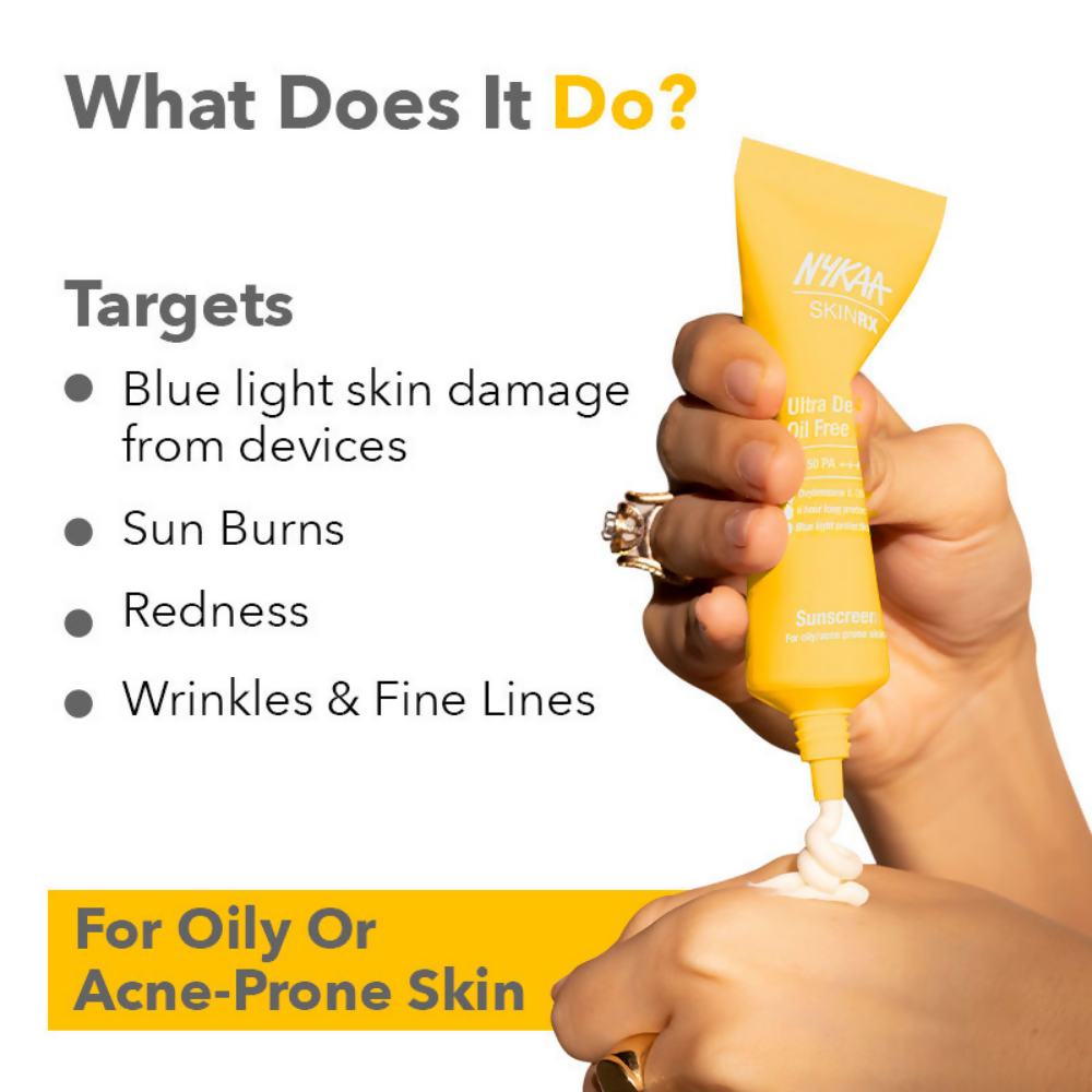 Nykaa SkinRX Ultra Defence Oil Free Sunscreen SPF 50 PA +++