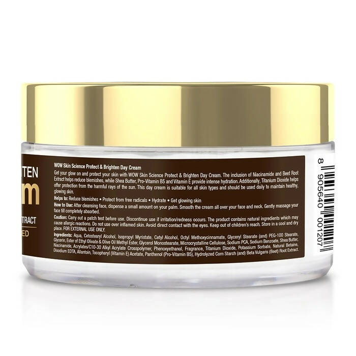 Wow Skin Science Day Cream With Niacinamide & Beetroot Extract - Drmedicart