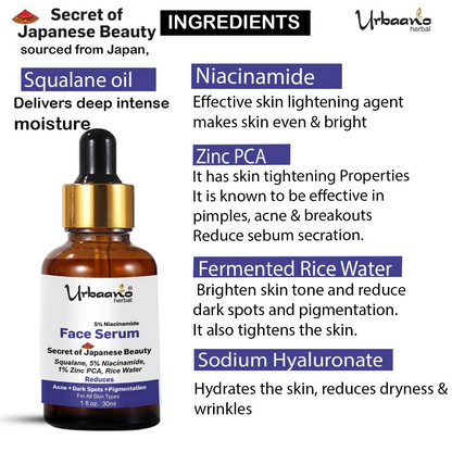 Urbaano Herbal 10% Niacinamide Serum