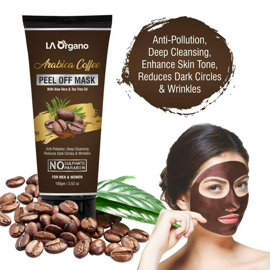 Buy LA Organo Arabica Coffee Peel Off Mask from DrMediCart, Ship from India to USA