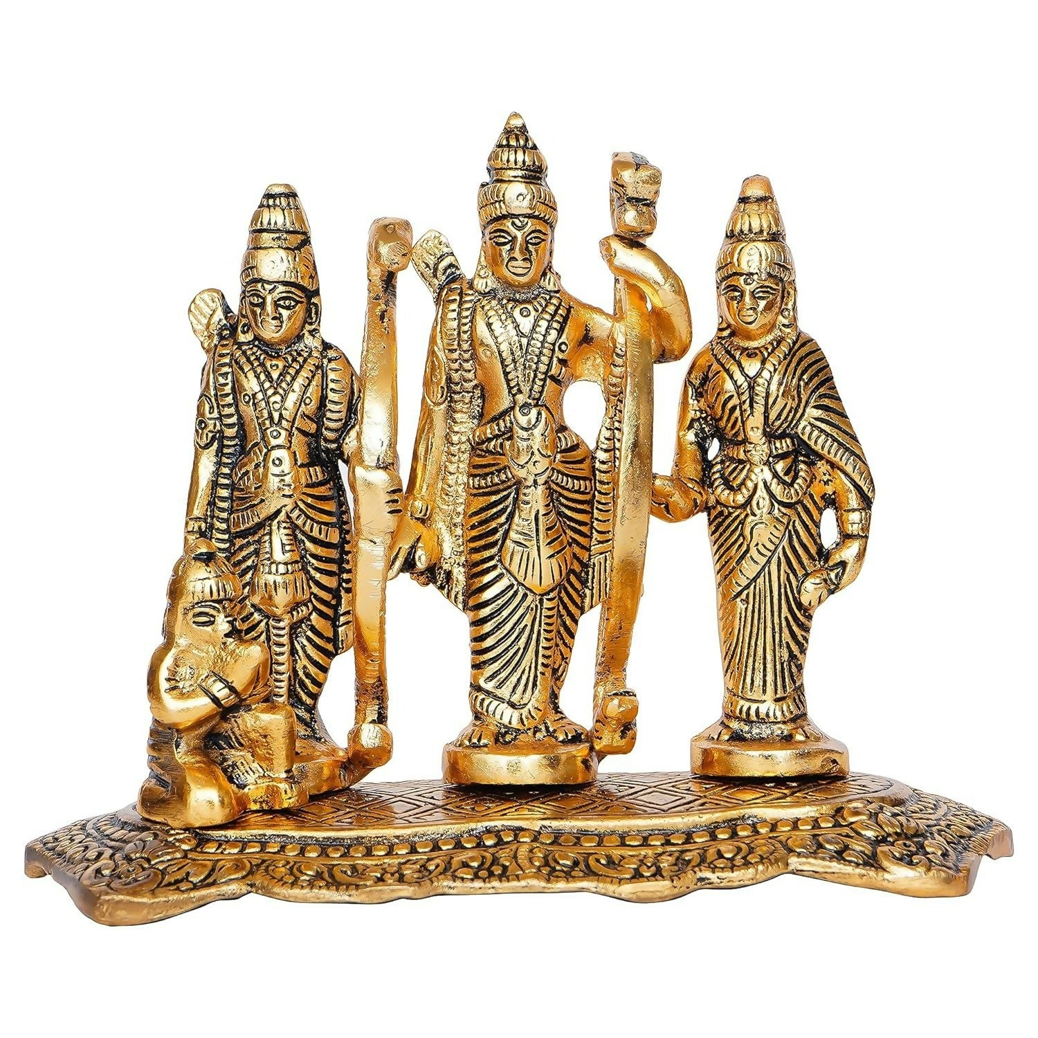 Buy Jaipurcrafts Antique White Metal Lord Ram Darbar Idol