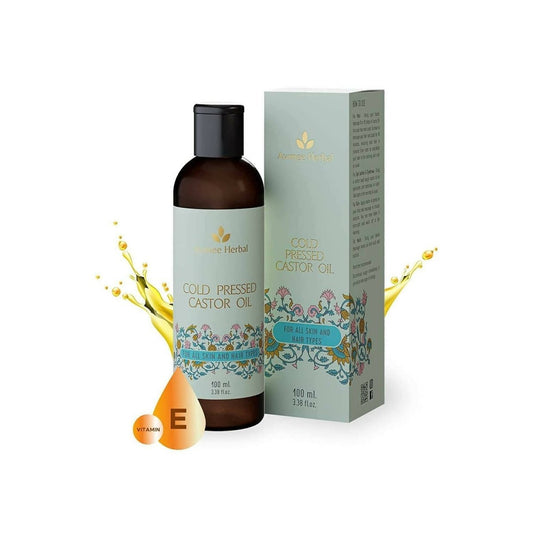 Avimee Herbal Cold Pressed Castor Oil For Hair Growth, For Stronger & Shinier Hair - Limited Time Offer
