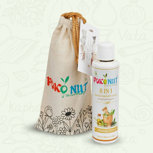 Buy Pokonut 8 in 1 Herbal Hair Fall Control Oil from DrMediCart, Ship from India to USA