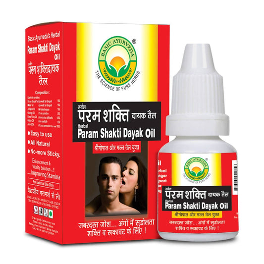 Buy Basic Ayurveda Herbal Param Shakti Dayak Oil from DrMediCart, Ship from India to USA