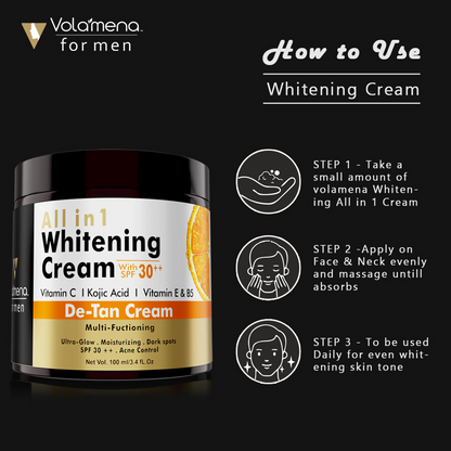 Volamena Men’s All in 1 Whitening Cream with SPF 30 ++