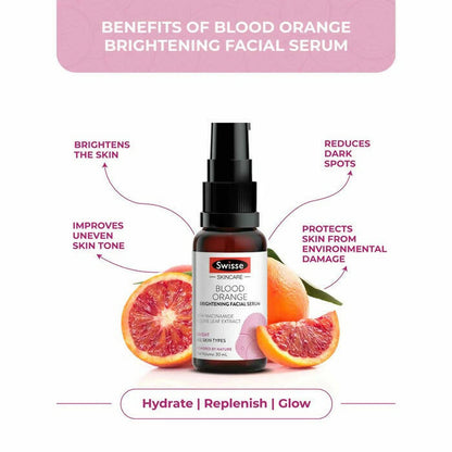Swisse Skincare Blood Orange Brightening Facial Serum with Vitamin C - DrMediCart