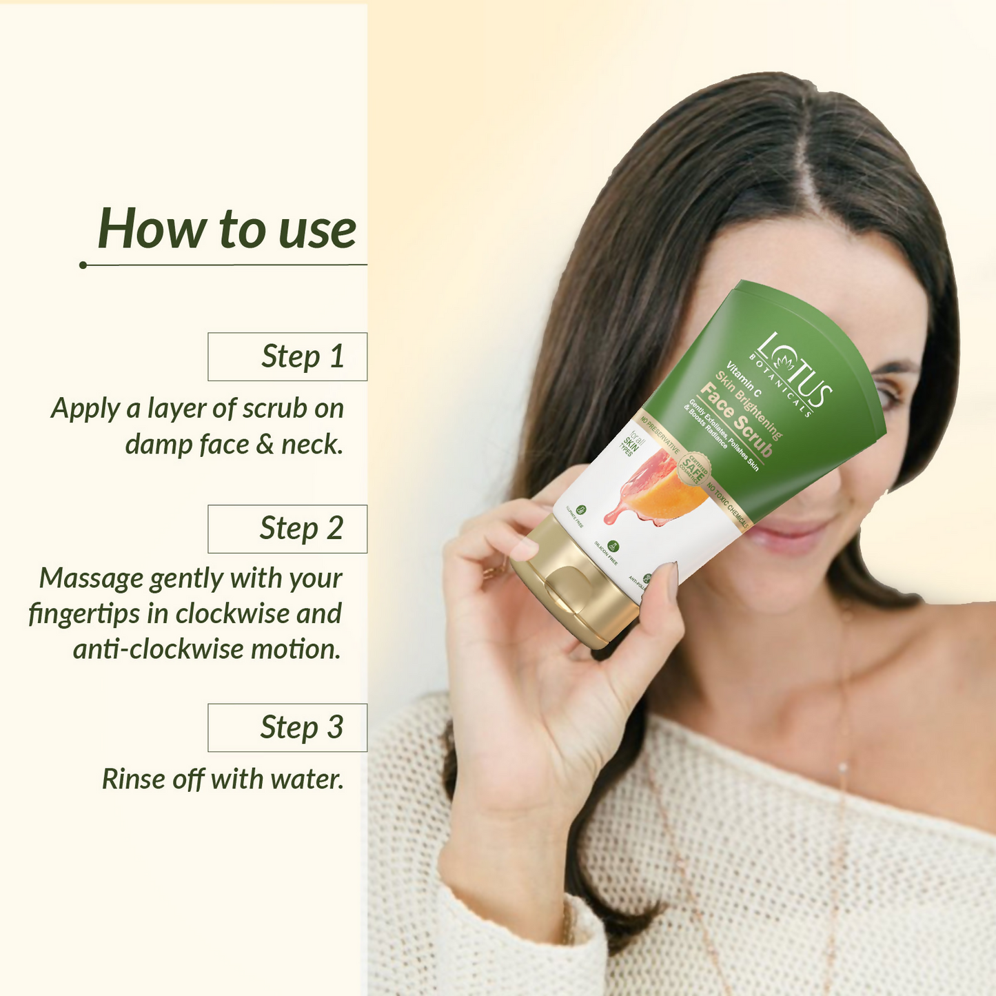 Lotus Botanicals Vitamin C Skin Brightening Face Scrub