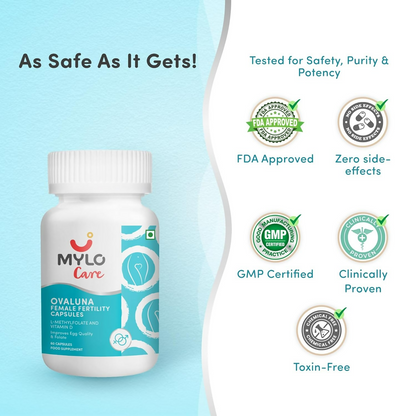 Mylo Care Ovaluna Female Fertility Supplement Capsules