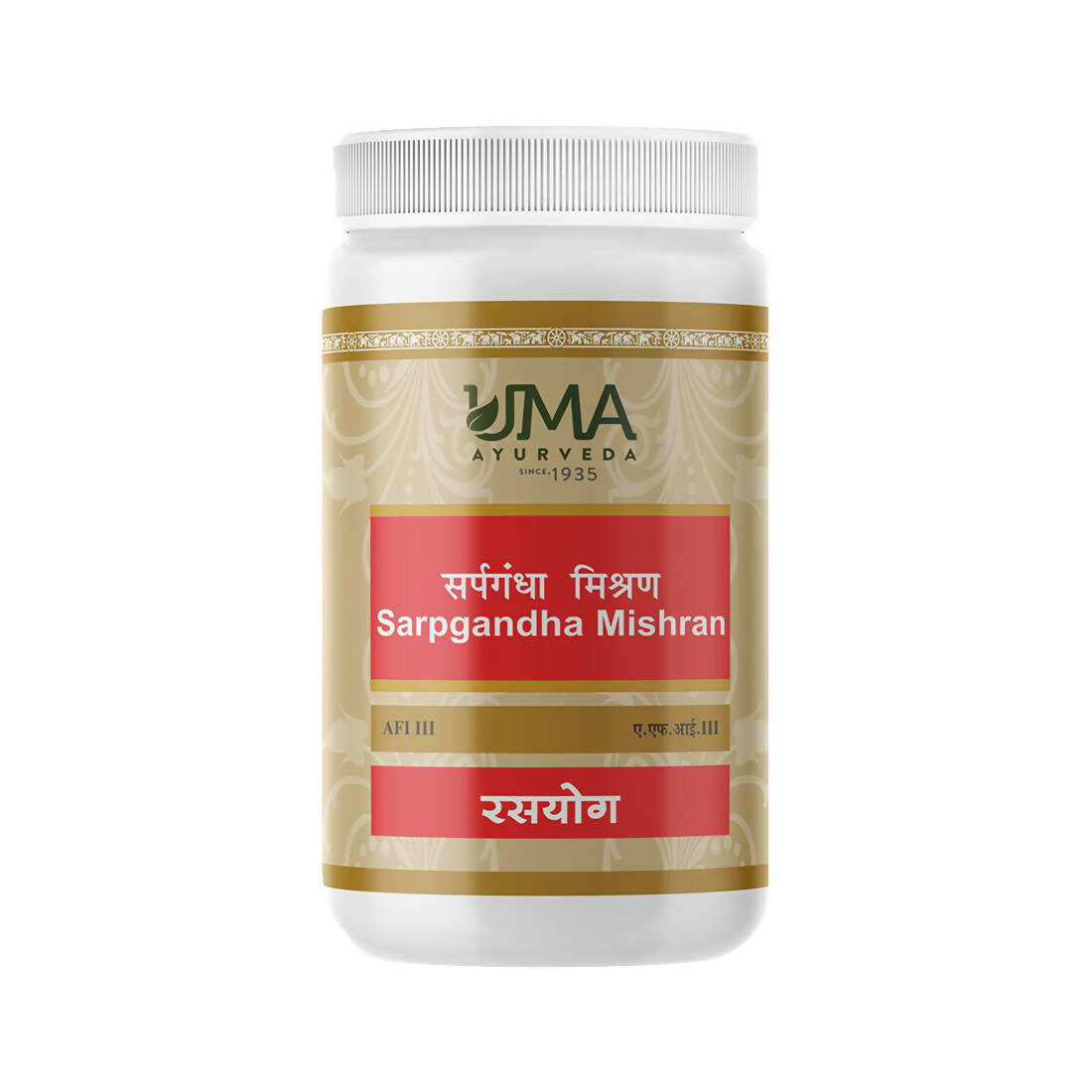 Uma Ayurveda Sarpgandha Mishran Tablets