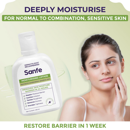 Sanfe Moisturising Lotion Improves skin moisture in 24 hour Moisturizer