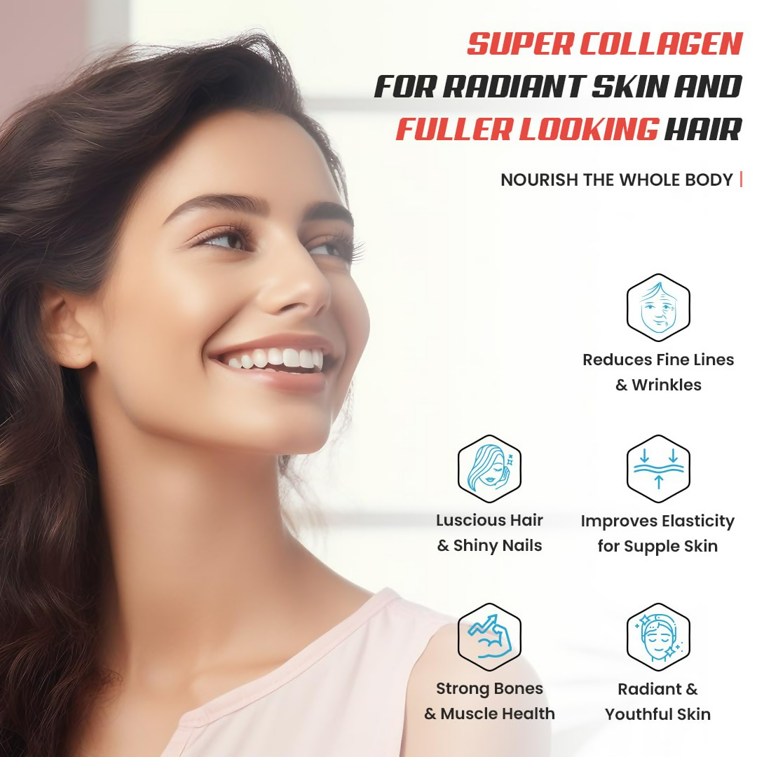 Naturyz Marine Collagen Skin X5 Power For Women & Men (Guava Flavour)