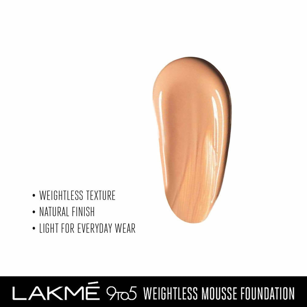 Lakme 9To5 Weightless Mousse Foundation - Beige Vanilla