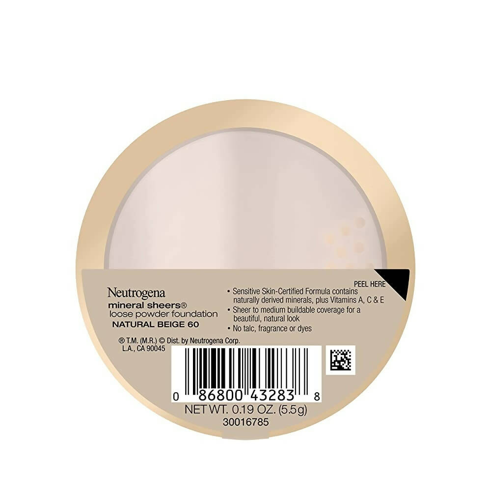 Neutrogena Mineral Sheers Loose Powder Foundation, Natural Beige 60 - DrMediCart