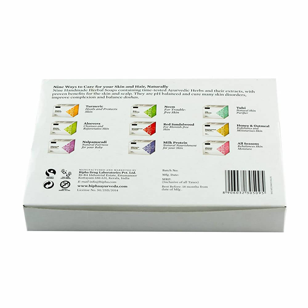 Bipha Ayurveda Navarasa Herbal Bar Gift Pack - DrMediCart
