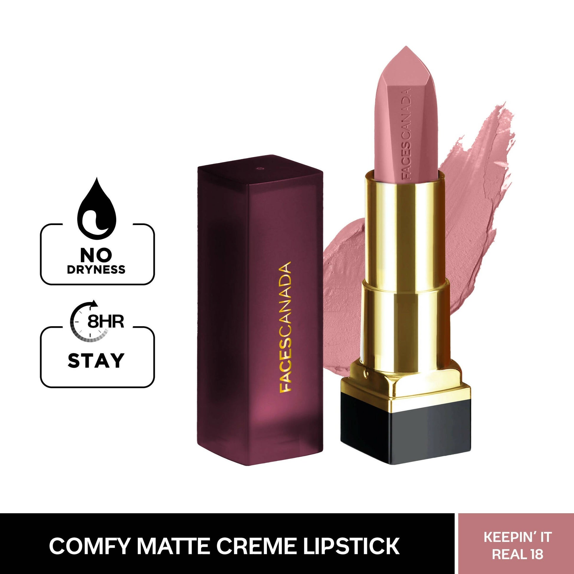 faces canada comfy matte creme lipstick keepin it real 18 buy in usa