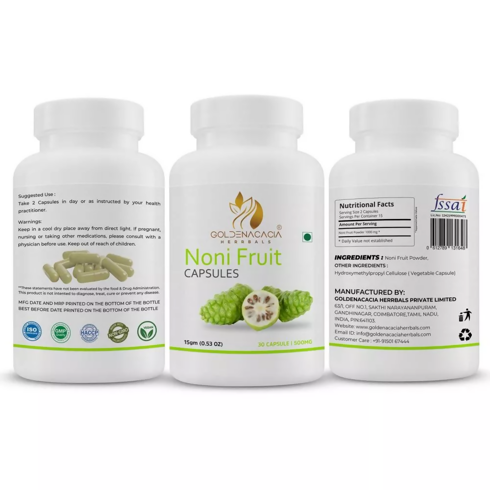 Goldenacacia Herrbals Noni Fruit Capsules