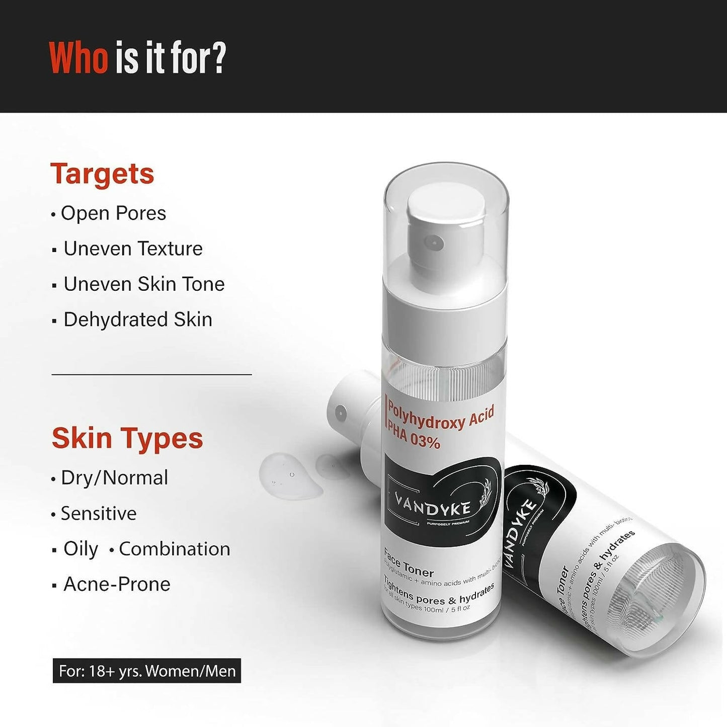 Vandyke 3% PHA Face Toner