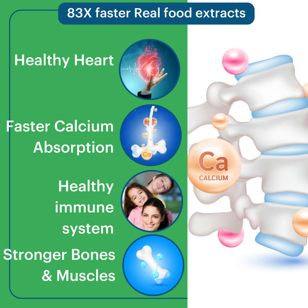 Laurik Vitamin D3, K2 Plant Based Veg Vitamin D3 Immunity Supplement Tablets For Strong Bones