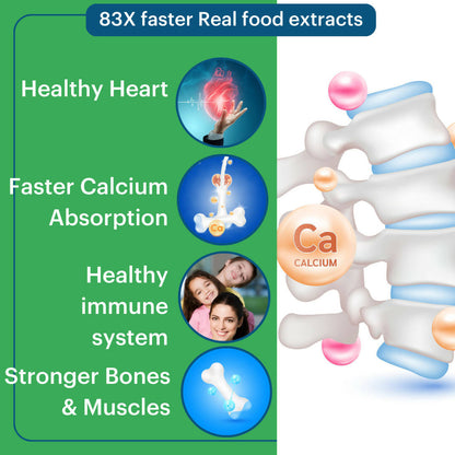 Laurik Vitamin D3, K2 Plant Based Veg Vitamin D3 Immunity Supplement Tablets For Strong Bones