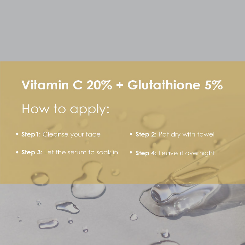The Body Temple Vitamin C 20% + Glutathione 5% Face Serum