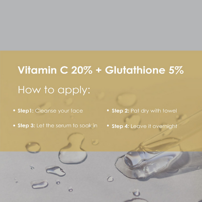 The Body Temple Vitamin C 20% + Glutathione 5% Face Serum