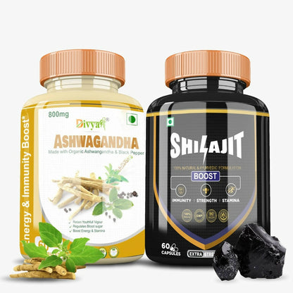 Divya Shree SJ Capsule and Ashwagandha Capsule Combo