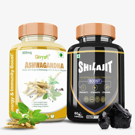 Divya Shree SJ Capsule and Ashwagandha Capsule Combo