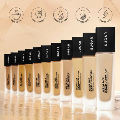 Sugar Ace Of Face Dewy Foundation - 10 Latte
