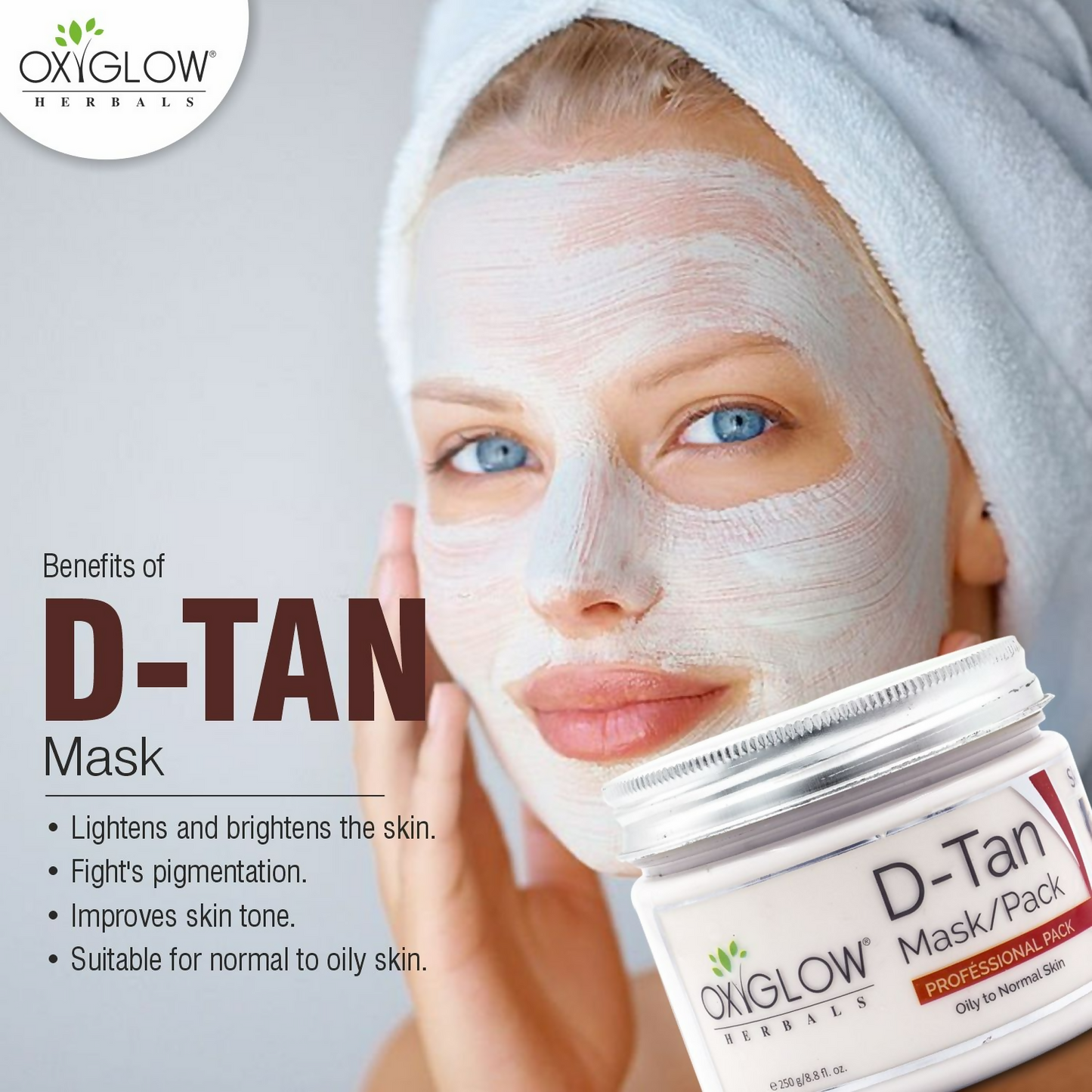 Oxyglow Herbals D-Tan Mask