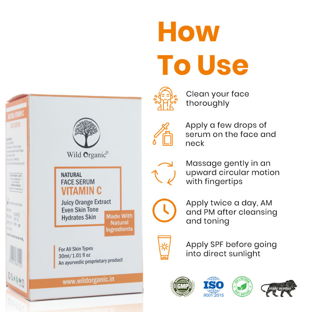 Wild Organic Natural Face Serum Vitamin C
