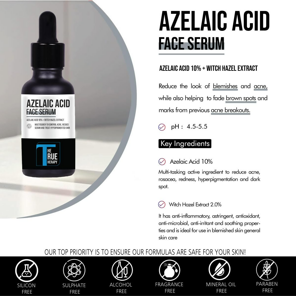The True Therapy 10% Azelaic Acid Face Serum
