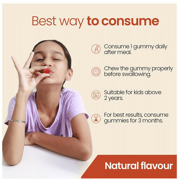 Zingavita Chawanprash Gummies with Honey for Kids (2+ yrs) Natural Flavor - Drmedicart