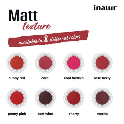 Inatur Lip and Cheek Tint Rose Berry