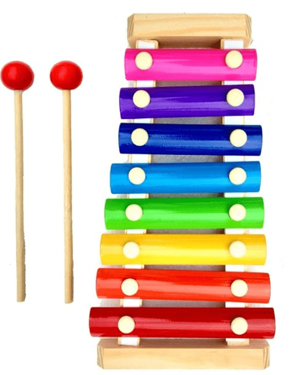 Buy Wooden Xylophone Musical Toy with 8 Note, Multicolour, 3+, 1 Xylophone, 2 Sticks from DrMediCart, Ship from India to USA