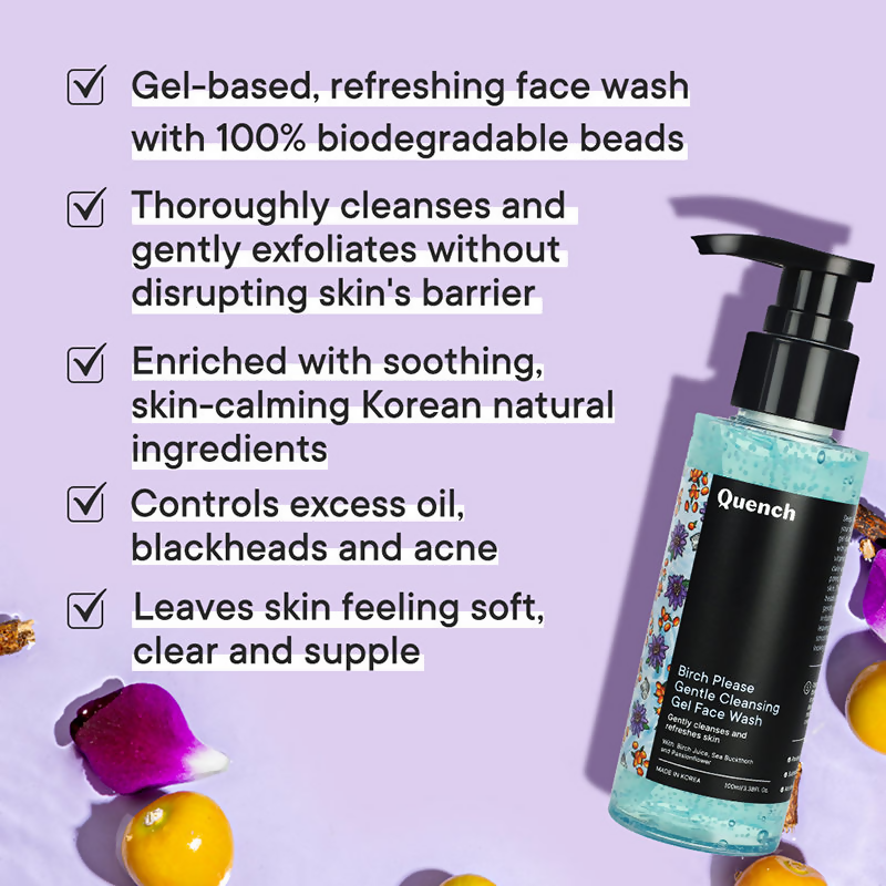 Quench Birch Please Gentle Cleansing Gel Face Wash