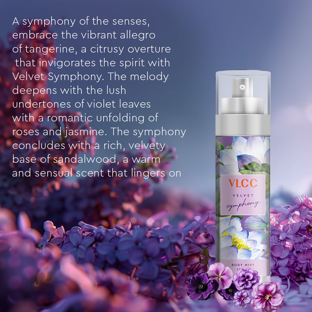 VLCC Body Mist Fragrance - Velvet Symphony