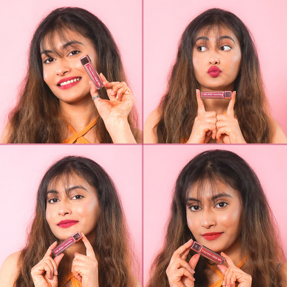 Nourish Mantra Liquid Lipstick Creamy Matte with SPF/ Water Proof, Smudge Proof Shade Masoom Pink