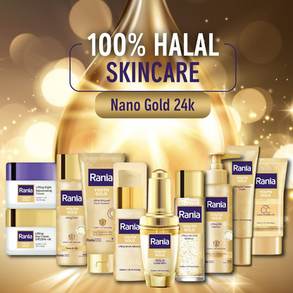Rania 24K Gold Eye Cream Reduces Dark Circles Puffiness & Fine Lines
