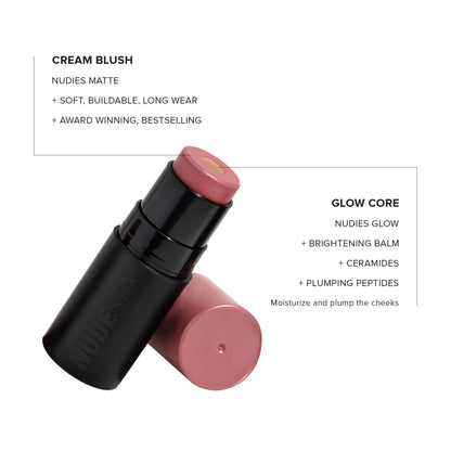Nudestix Nudies Matte + Glow Core All Over Face Blush - Tan Glow