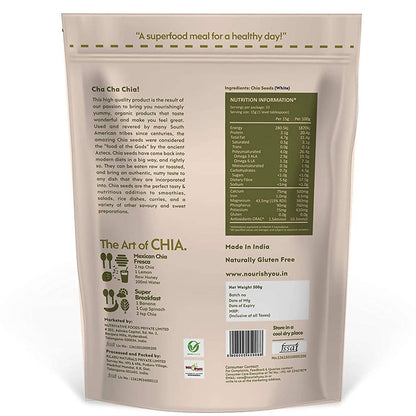 Nourish You Organic White Chia Seeds