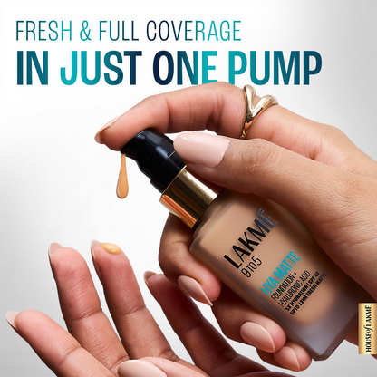 Lakme 9to5 Hya Matte Foundation + Hyaluronic Acid - Cool Rose