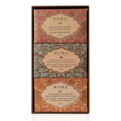 Buy Kama Ayurveda Three Traditional Treatment Soap Box from DrMediCart, Ship from India to USA