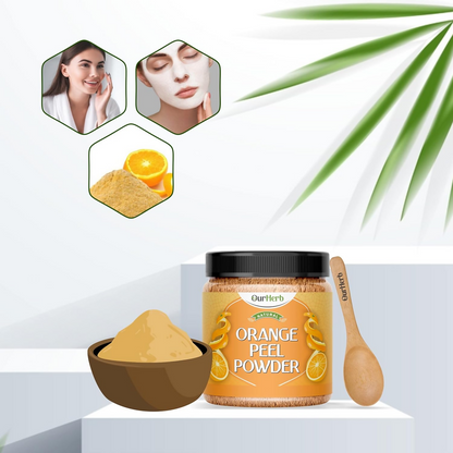 OurHerb Pure & Natural Orange Peel Powder For Face Pack With Vitamin C & Antioxidants