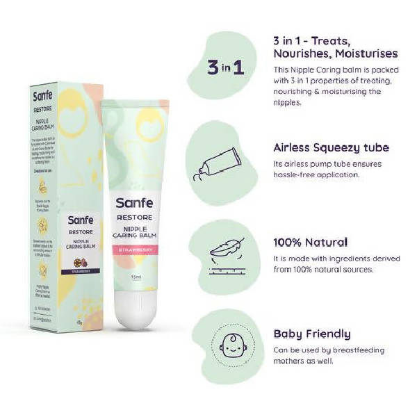 Sanfe Restore Nipple Caring Balm (Strawberry)