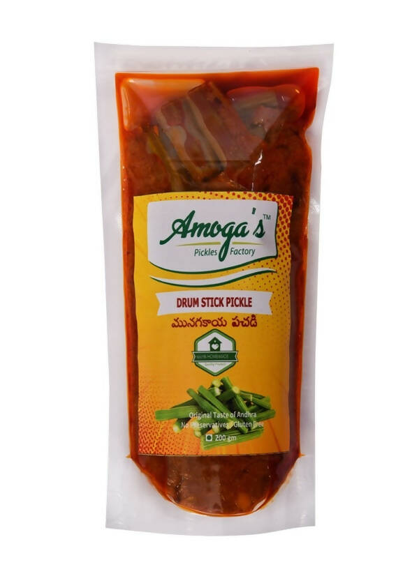 Buy Amoga's Pickles Factory Drumstick Pickle Andhra Style from DrMediCart, Ship from India to USA