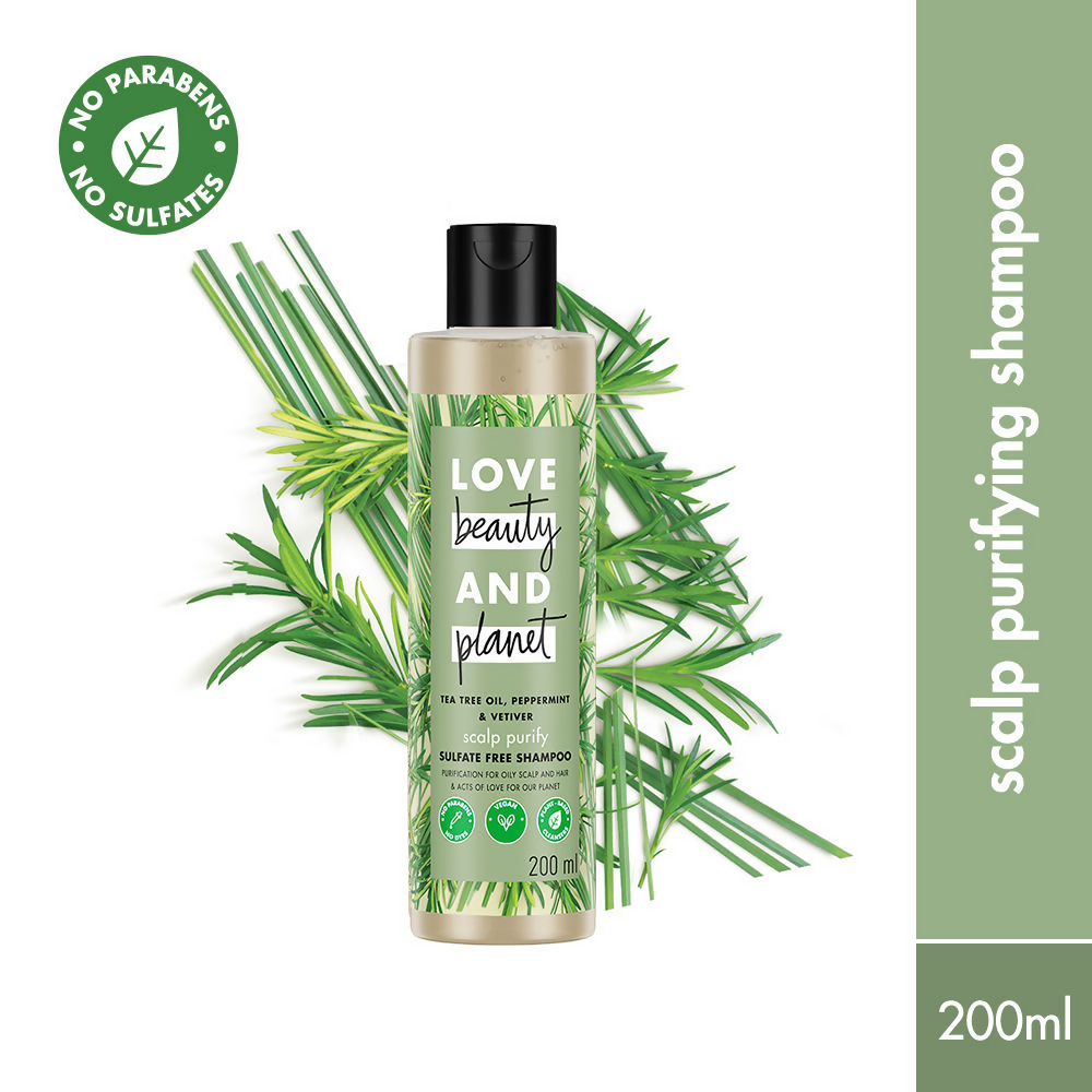 Love Beauty And Planet Tea Tree Peppermint & Vetiver Clarifying Shampoo