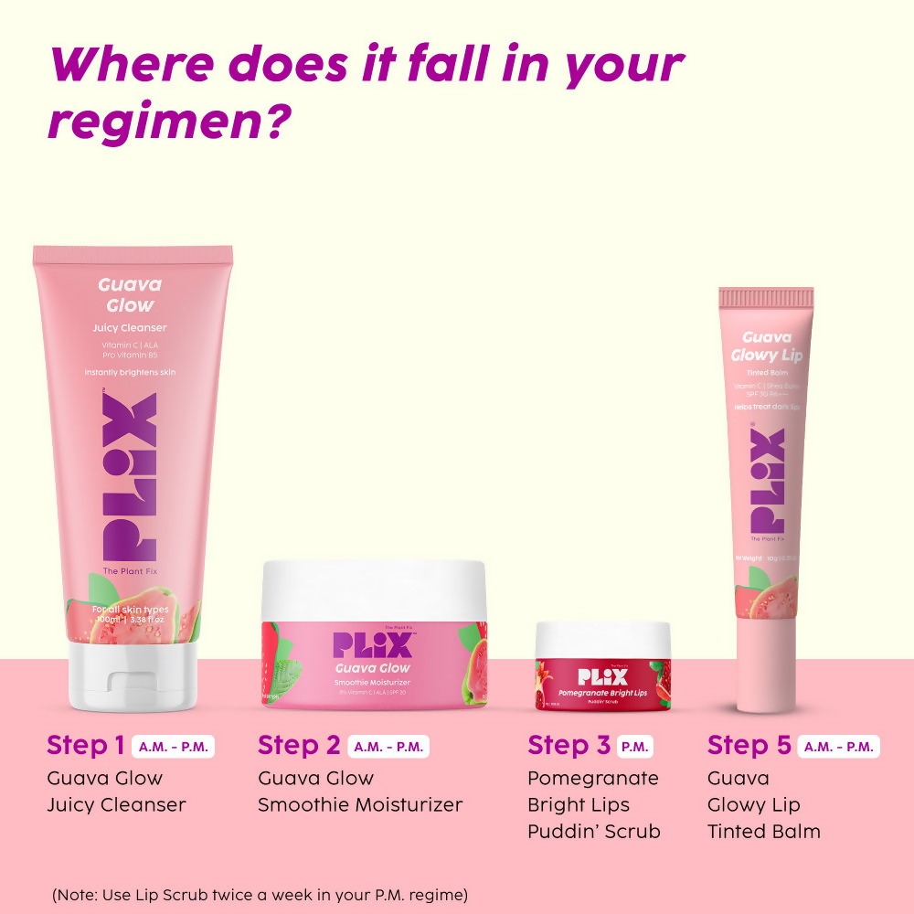 PLIX The Plant Fix Guava Glowy Lip Tinted Balm