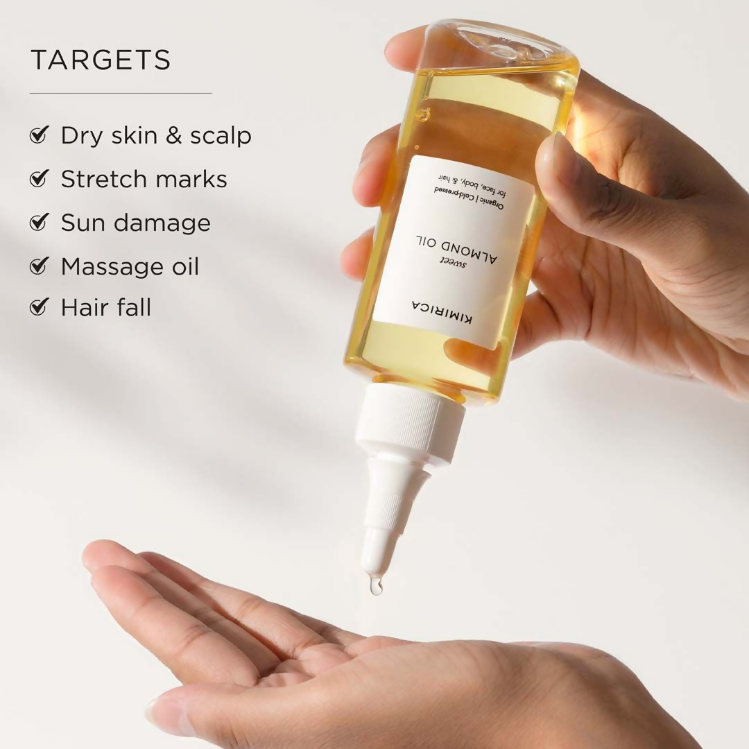 Kimirica Sweet Almond Oil For Hair & Glowing Skin