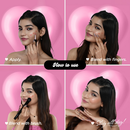 Bella Vita Organic All Hearts Face Blush - First Kiss